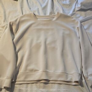 a new day Women's Cream Crew Neck Sweater